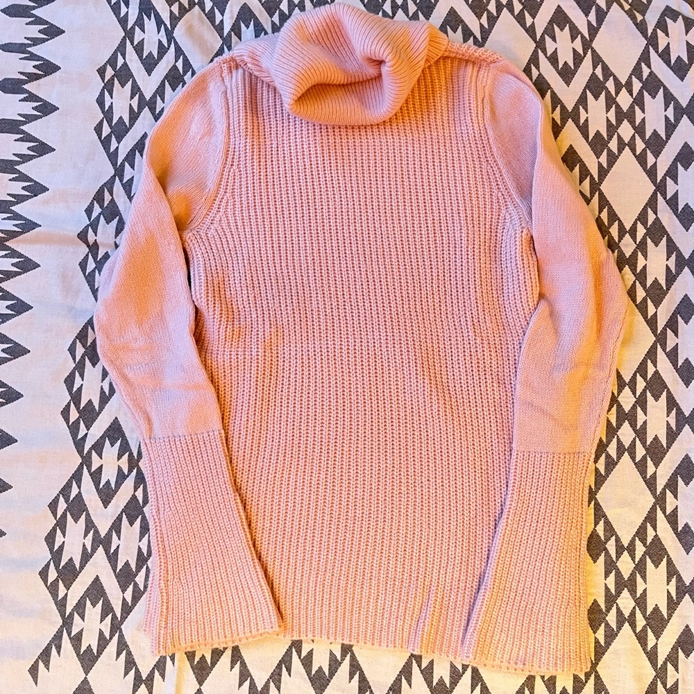 White House Black Market Turtle Neck Knit Sweater with Bell Sleeve Medium